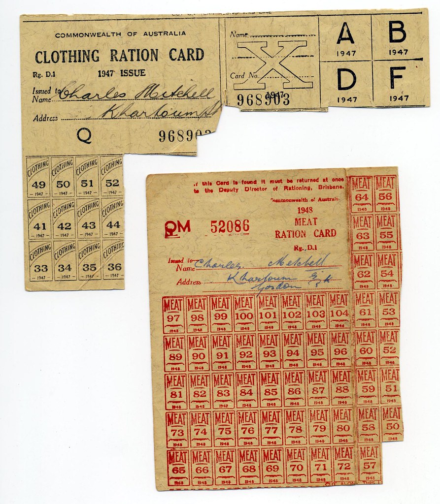 WWII ration cards