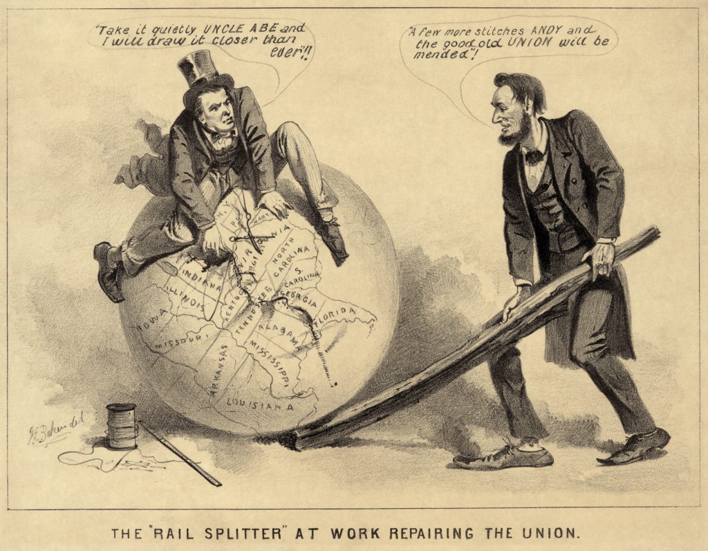 Lincoln reconstruction cartoon