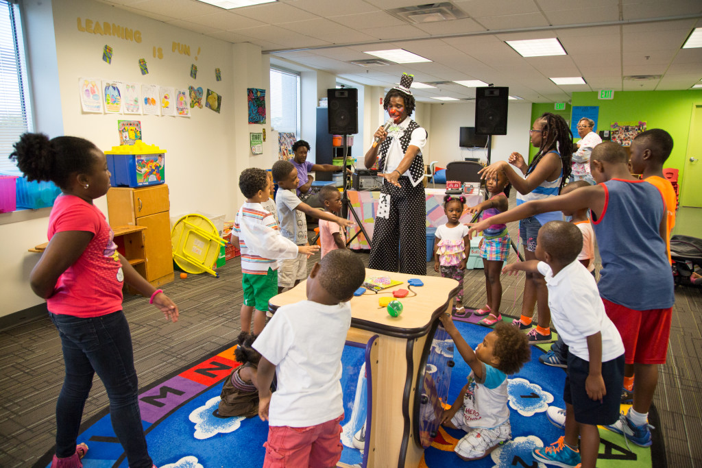 Children at a child care center