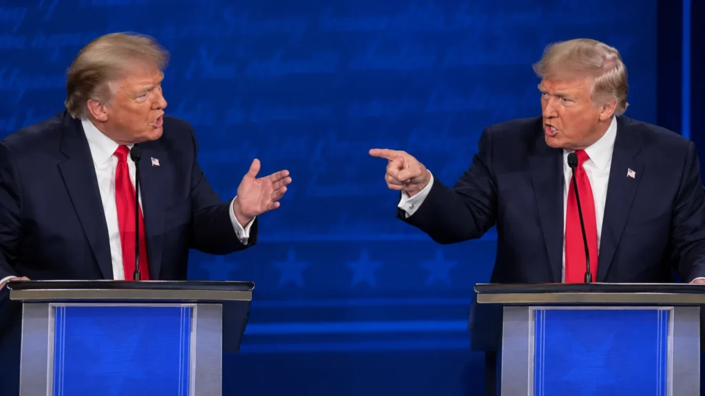Donald Trump debating himself