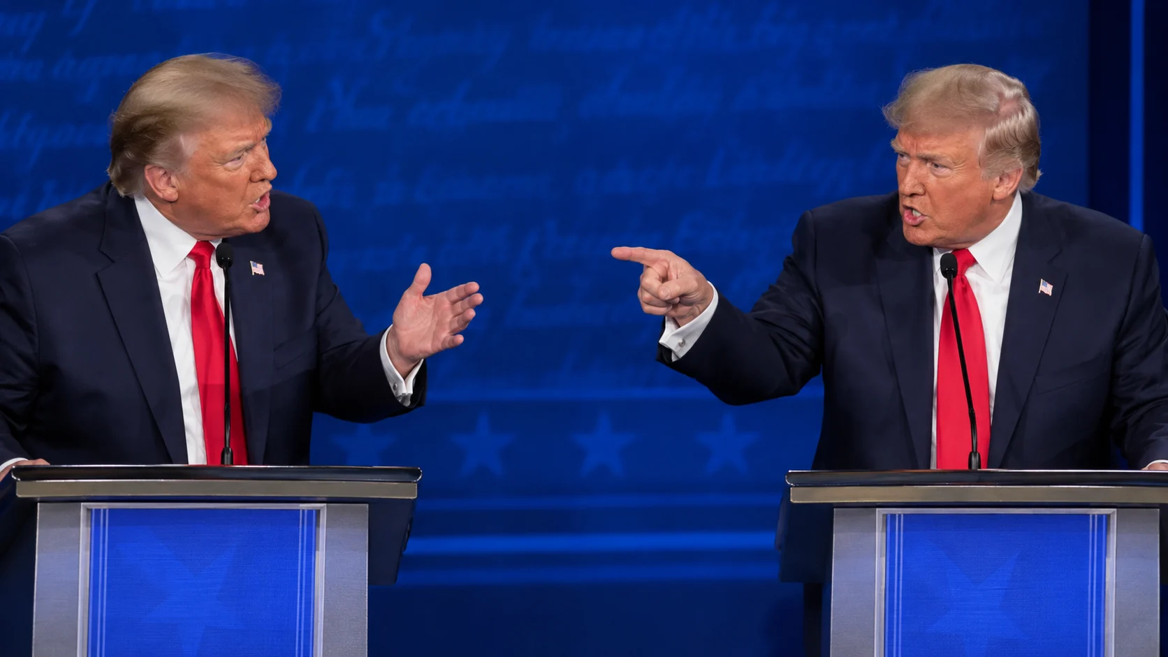 Donald Trump debating himself